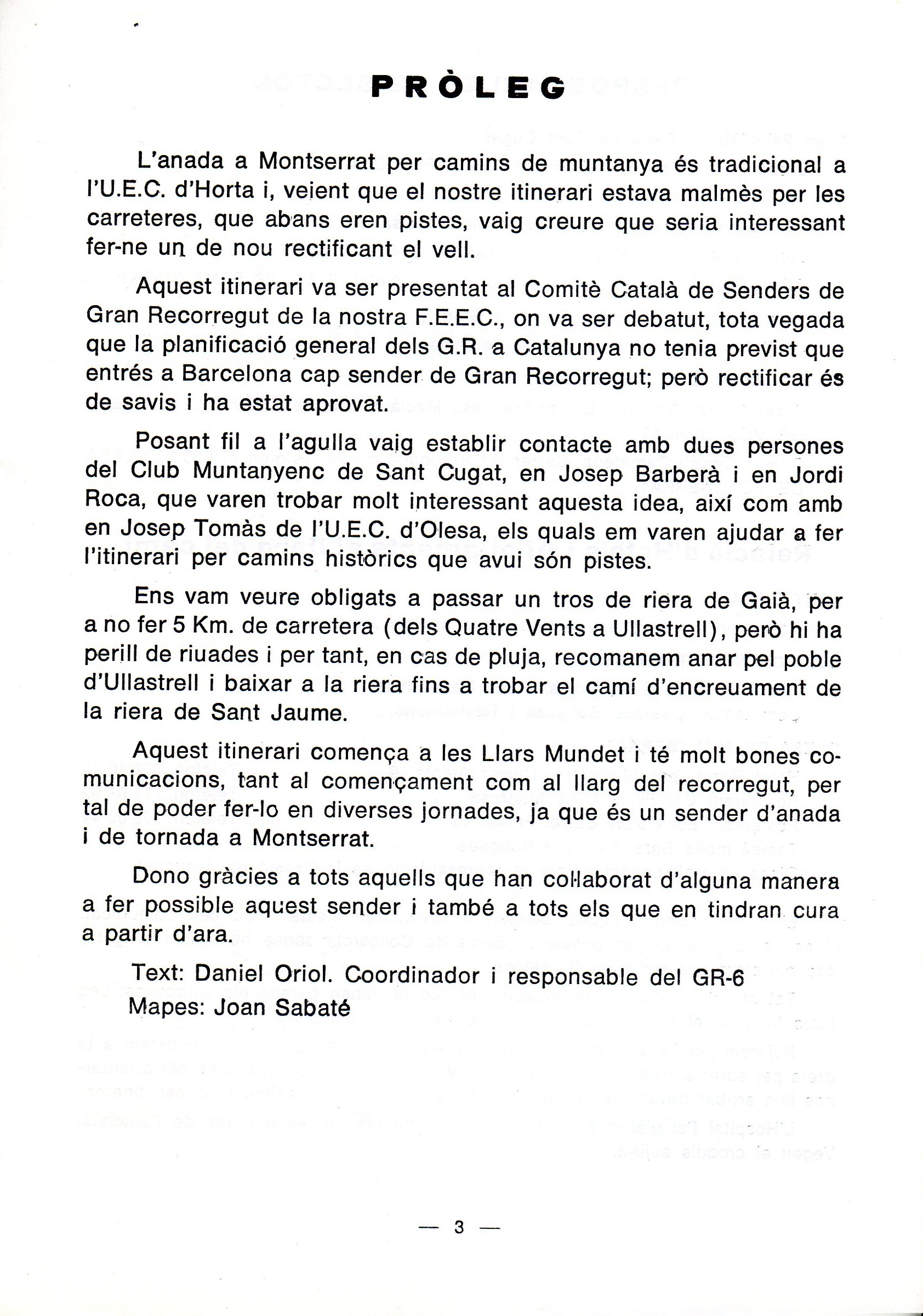 G.R. 6 : Barcelona a Montserrat : Monestir de Montserrat - Barcelona - Miniatura 2